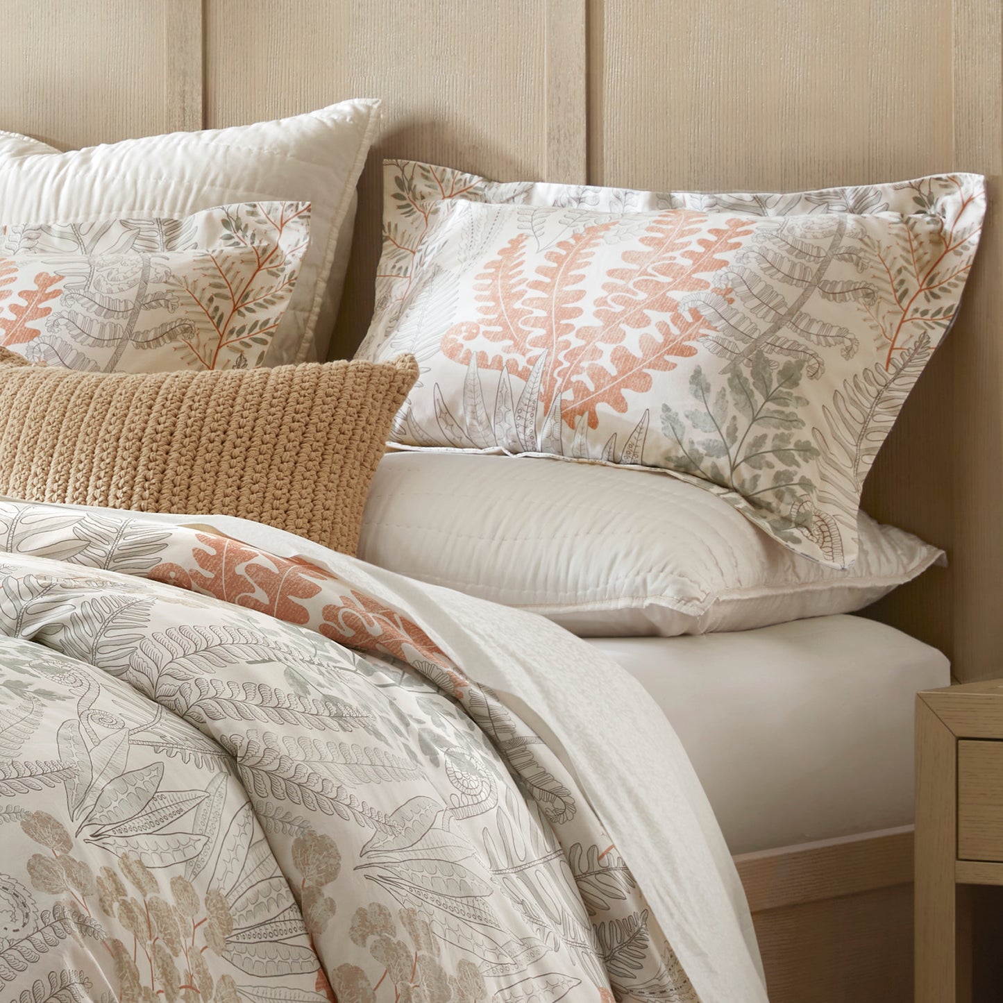 Botanical 100% Cotton Sateen Duvet Cover Set