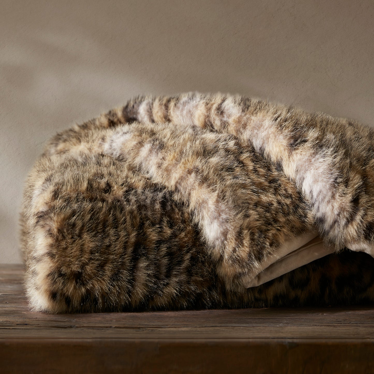 Botswana Animal Print Faux Fur Throw Blanket