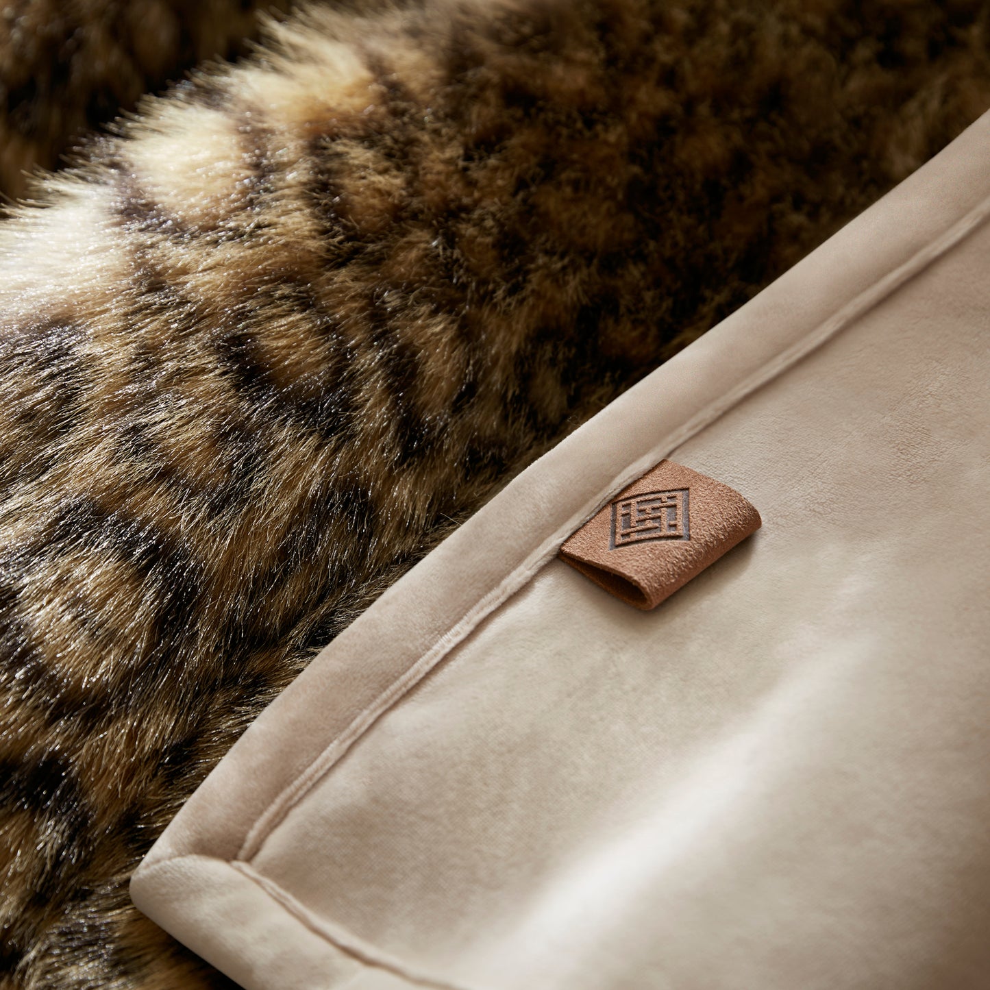 Botswana Animal Print Faux Fur Throw Blanket