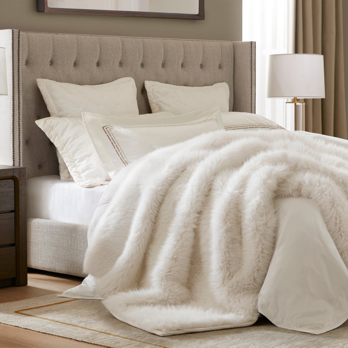 Botswana Animal Print Faux Fur Throw Blanket