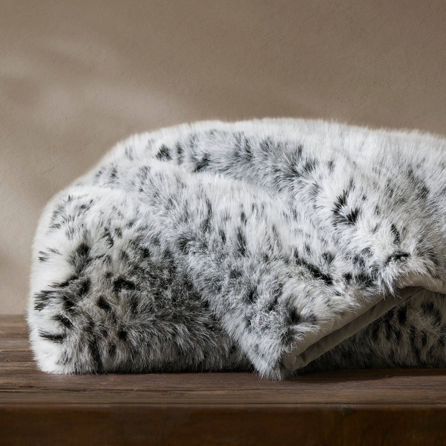 Botswana Animal Print Faux Fur Throw Blanket