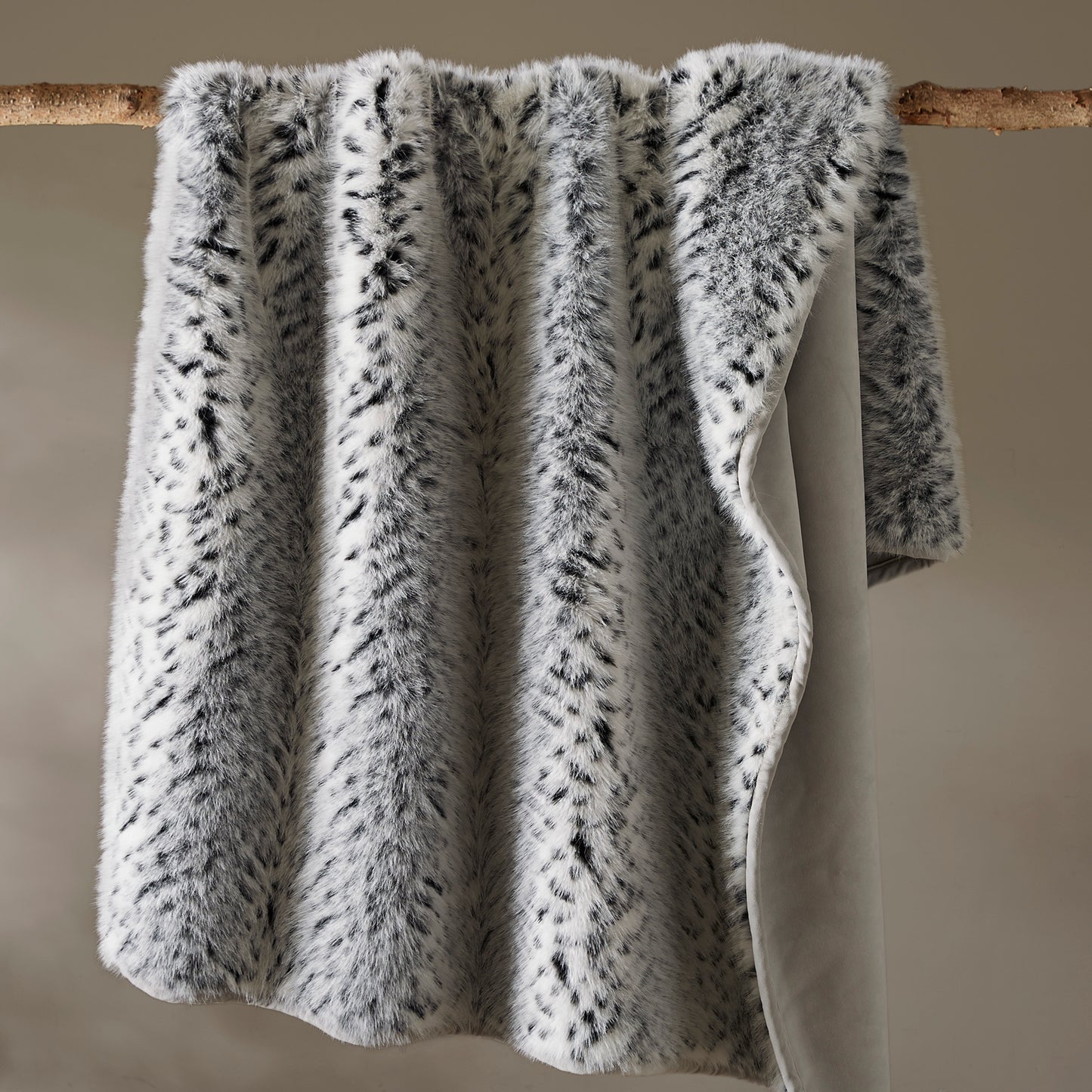 Botswana Animal Print Faux Fur Throw Blanket