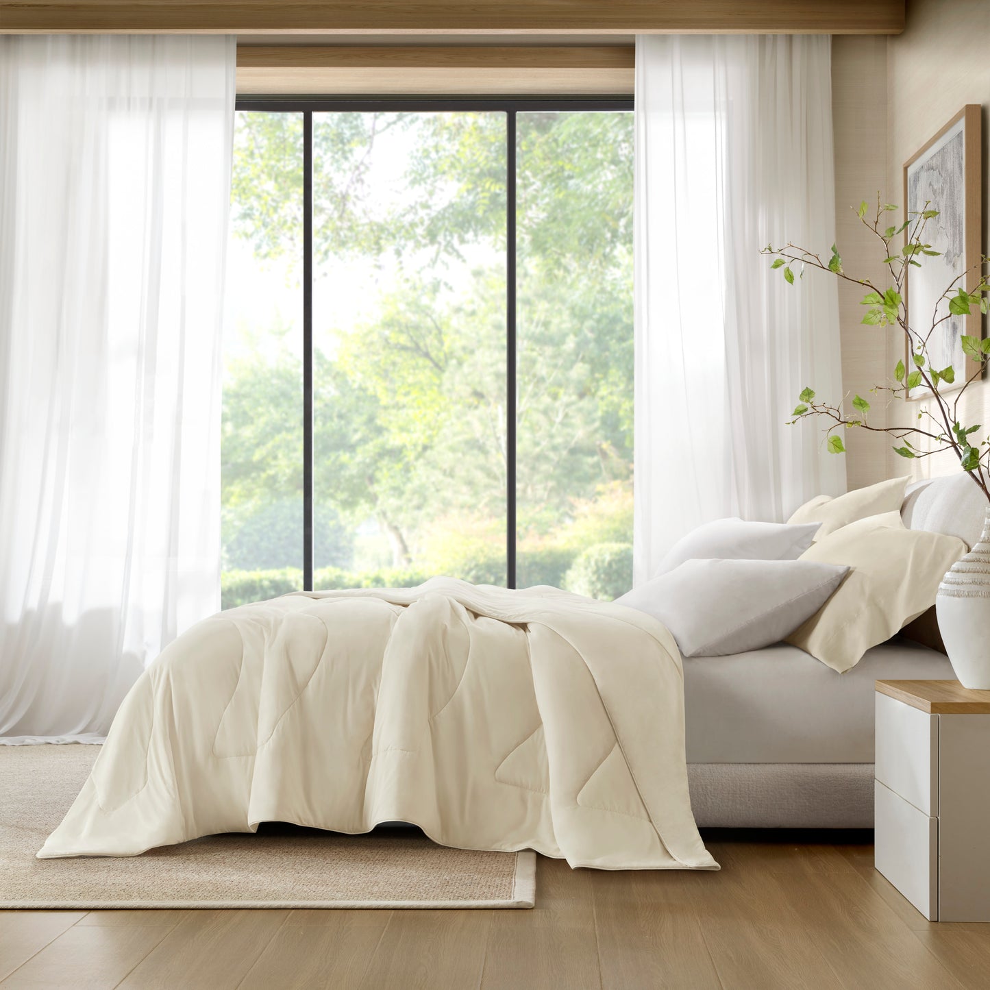 Cooling Reversible Tencel Comforter Blanket