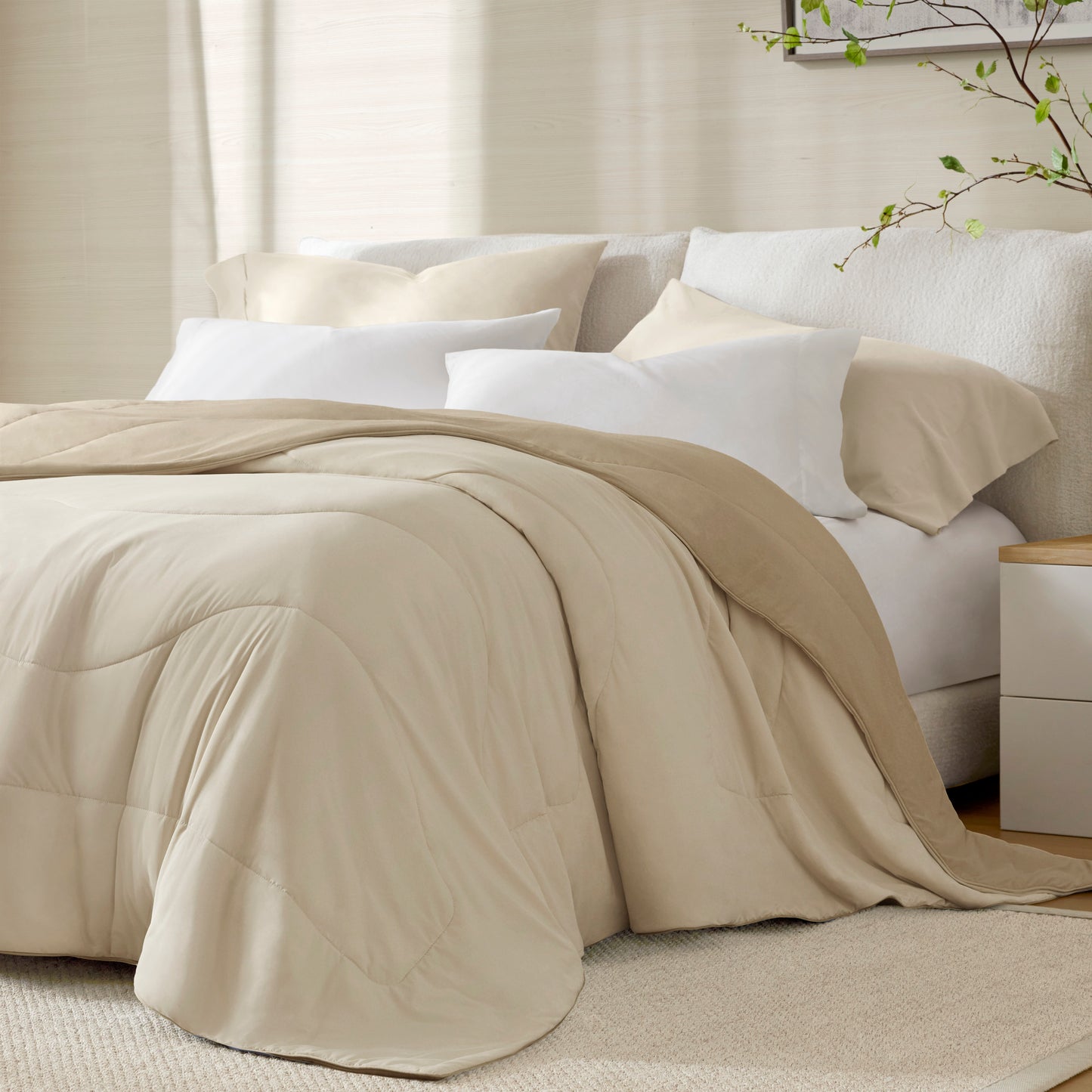 Cooling Reversible Tencel Comforter Blanket
