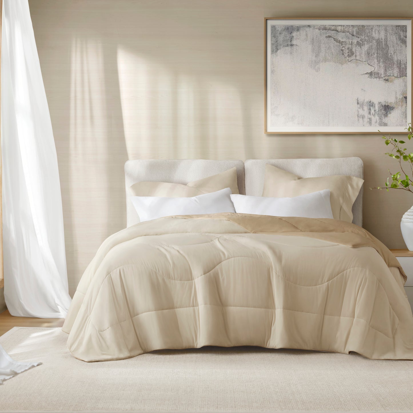 Cooling Reversible Tencel Comforter Blanket