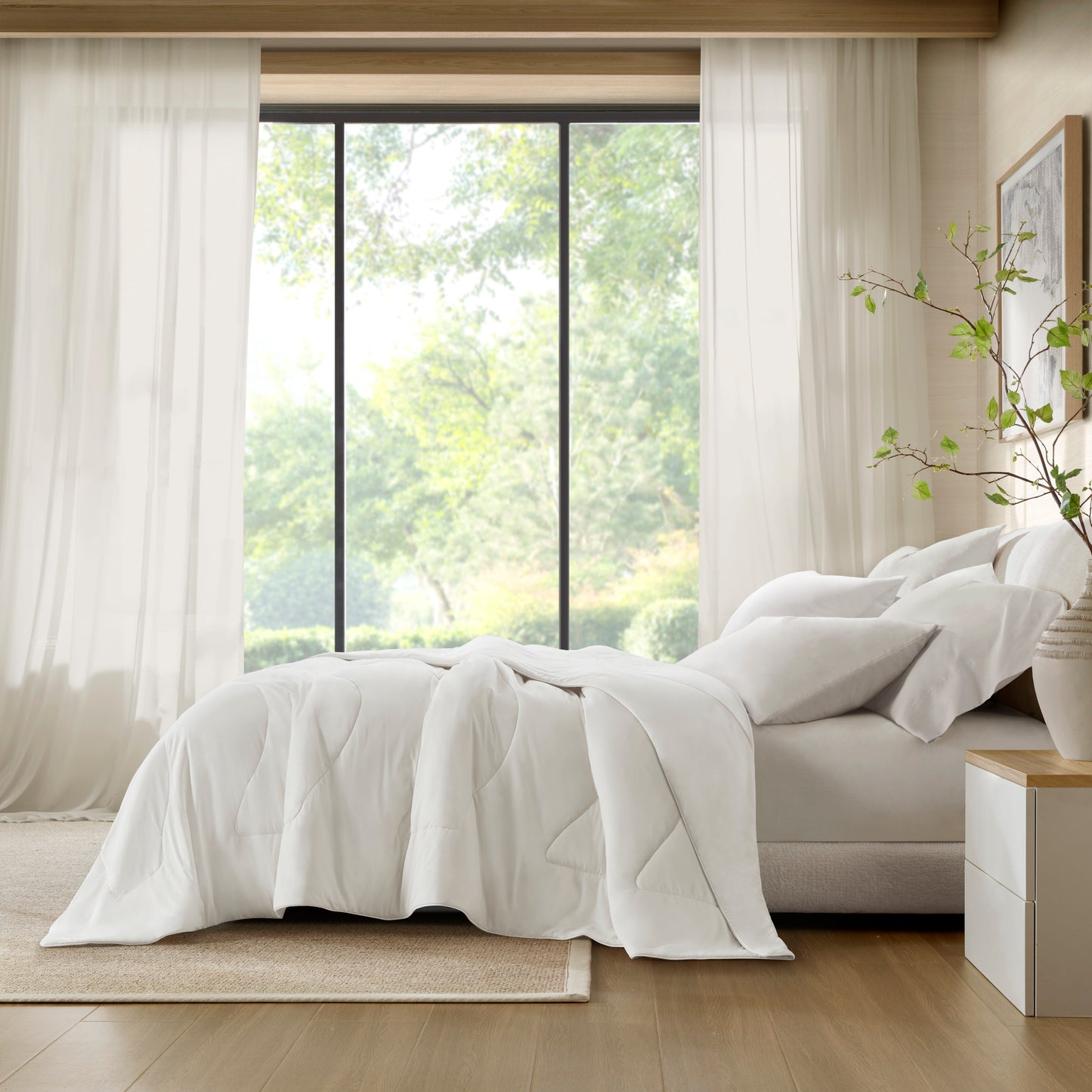 Cooling Reversible Tencel Comforter Blanket
