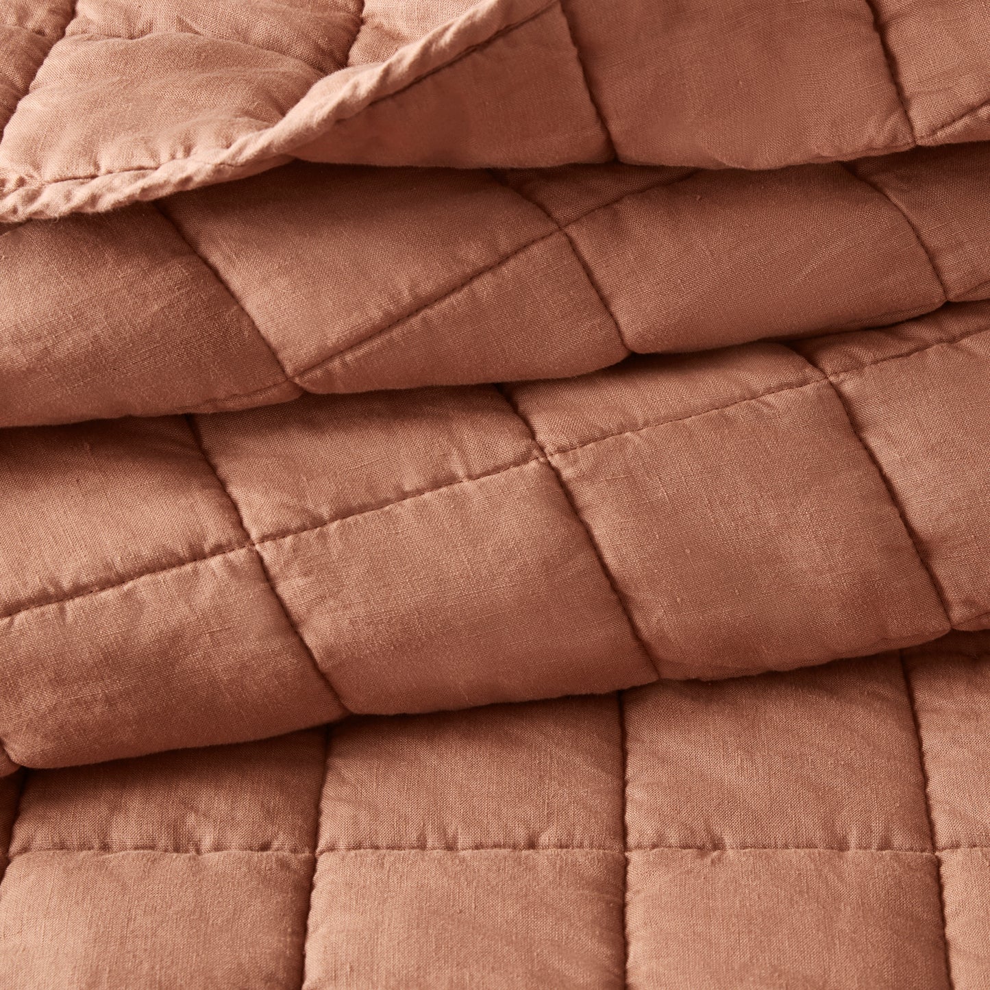 French Flax Linen Garment Washed Quilt Set