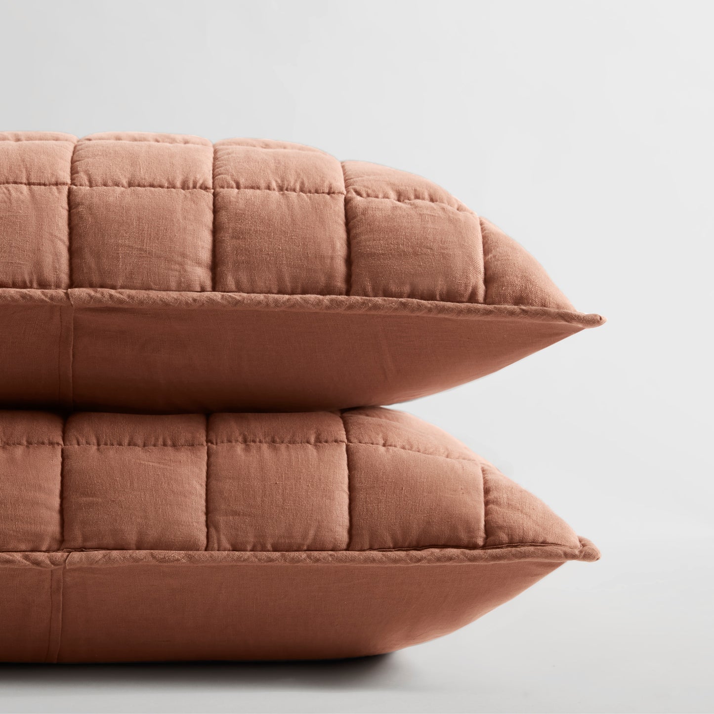 French Flax Linen Garment Washed Quilt Set