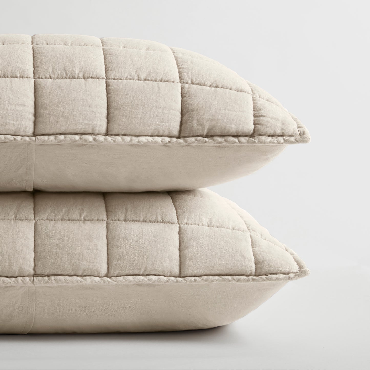 French Flax Linen Garment Washed Quilt Set