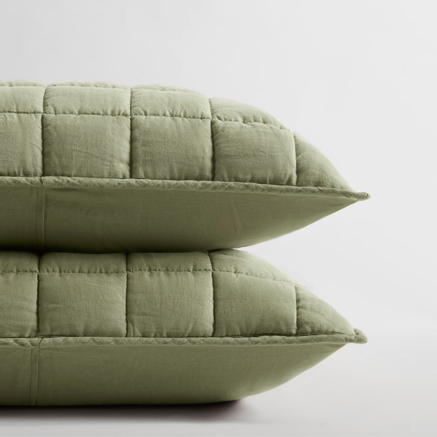 French Flax Linen Garment Washed Quilt Set