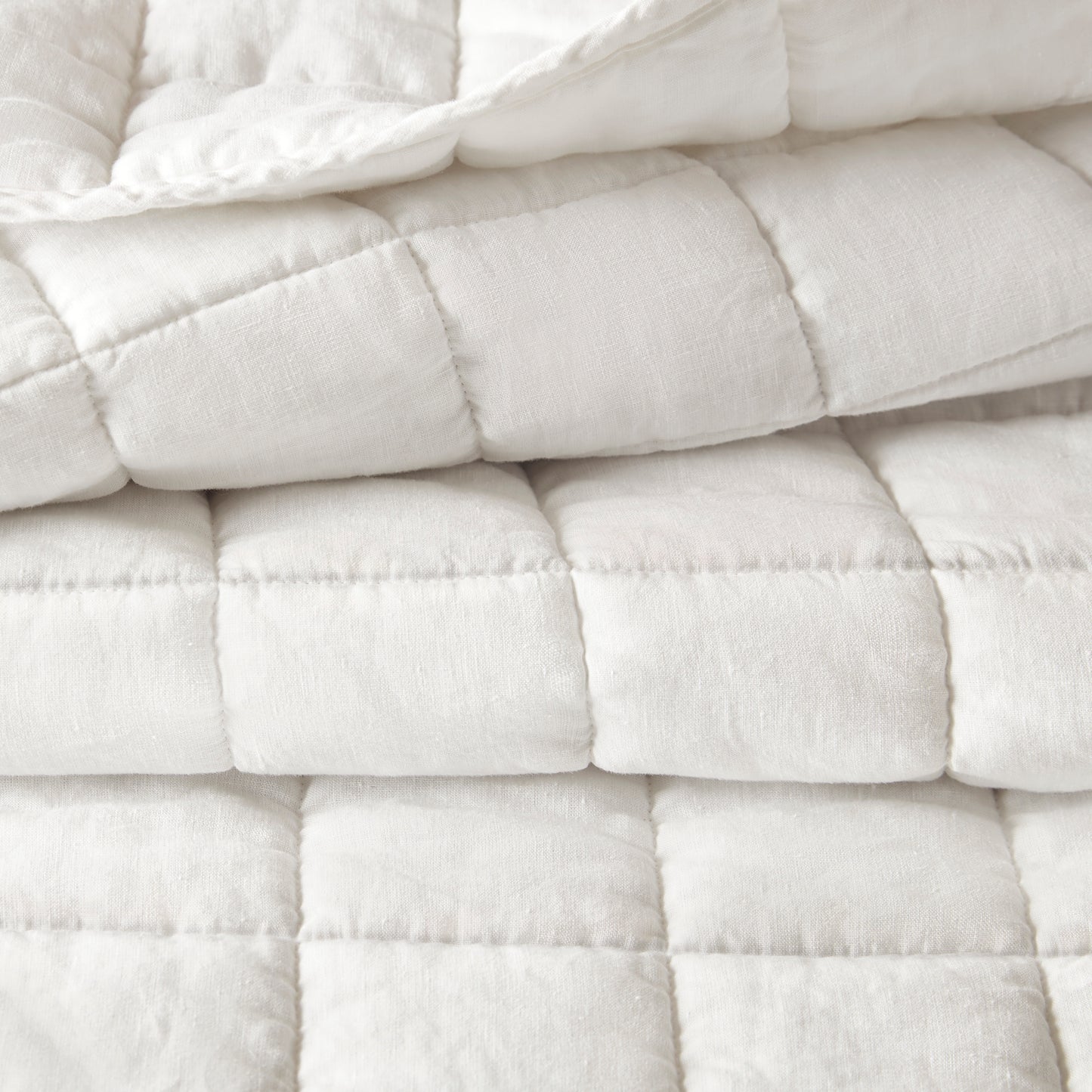 French Flax Linen Garment Washed Quilt Set