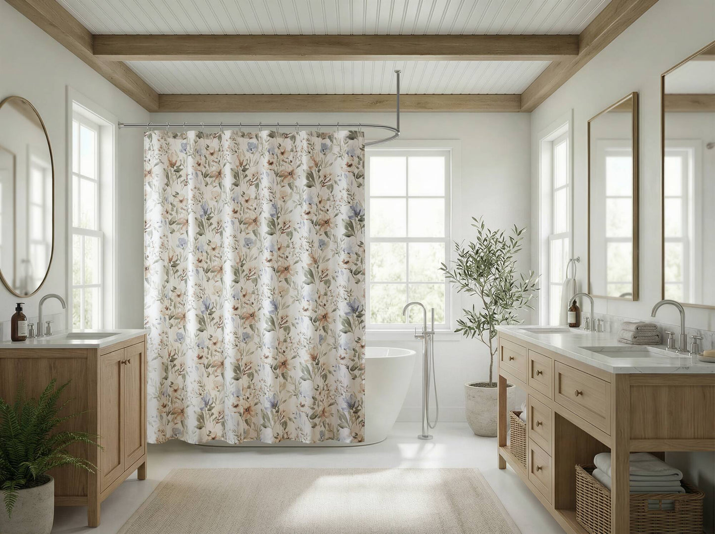 Herbal Shower Curtain