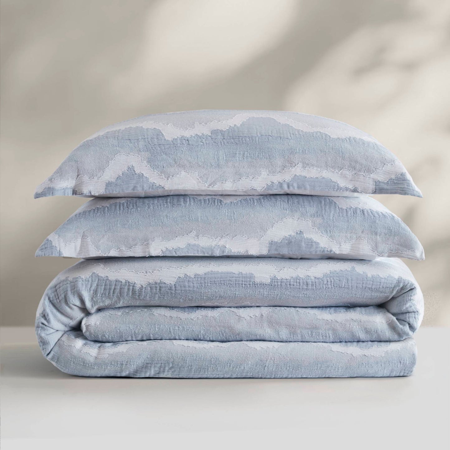 Ocean Wave 3 Piece Cotton Duvet Set