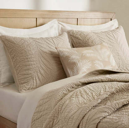 Botanical Leaves  Quilt Set