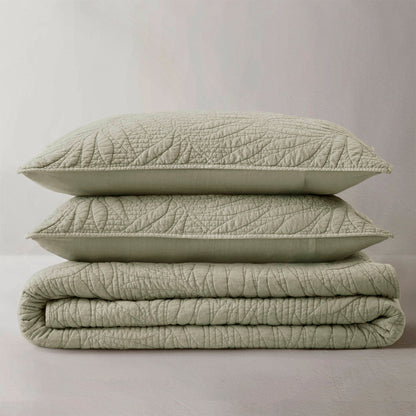 Botanical Leaves  Quilt Set