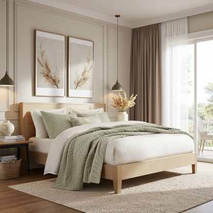 Botanical Leaves  Quilt Set