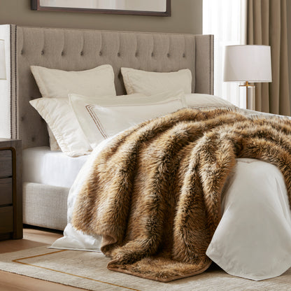 Botswana Animal Print Faux Fur Throw Blanket