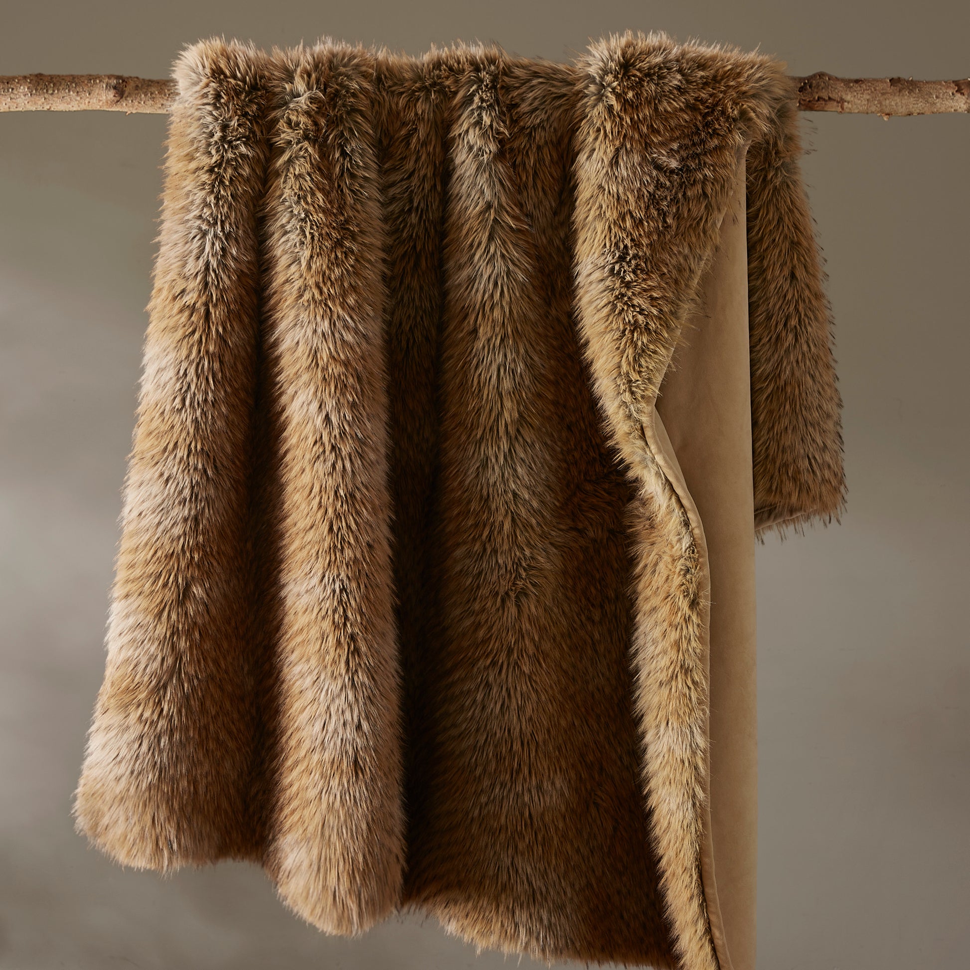 Botswana Animal Print Faux Fur Throw Blanket