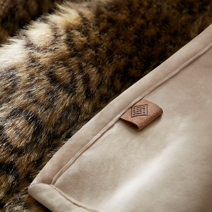 Botswana Animal Print Faux Fur Throw Blanket