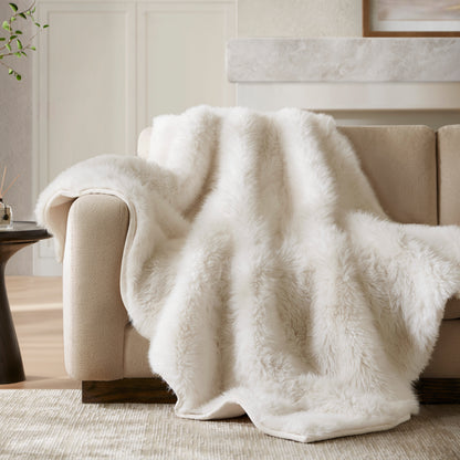 Botswana Animal Print Faux Fur Throw Blanket