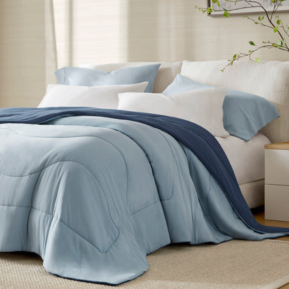 Cooling Reversible Tencel Comforter Blanket