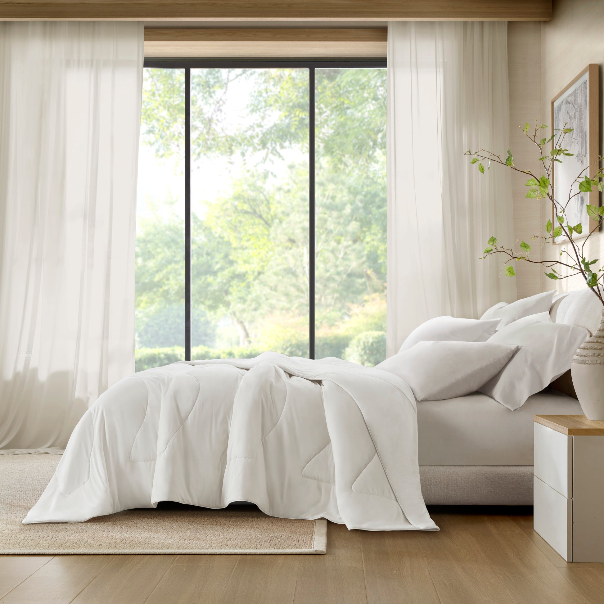 Cooling Reversible Tencel Comforter Blanket