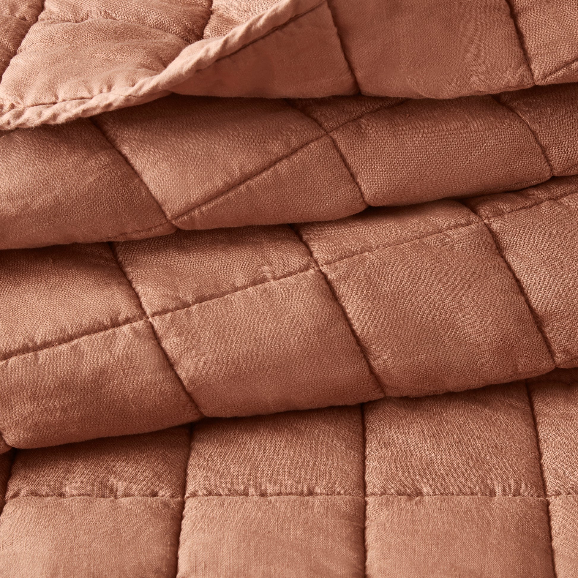French Flax Linen Garment Washed Quilt Set