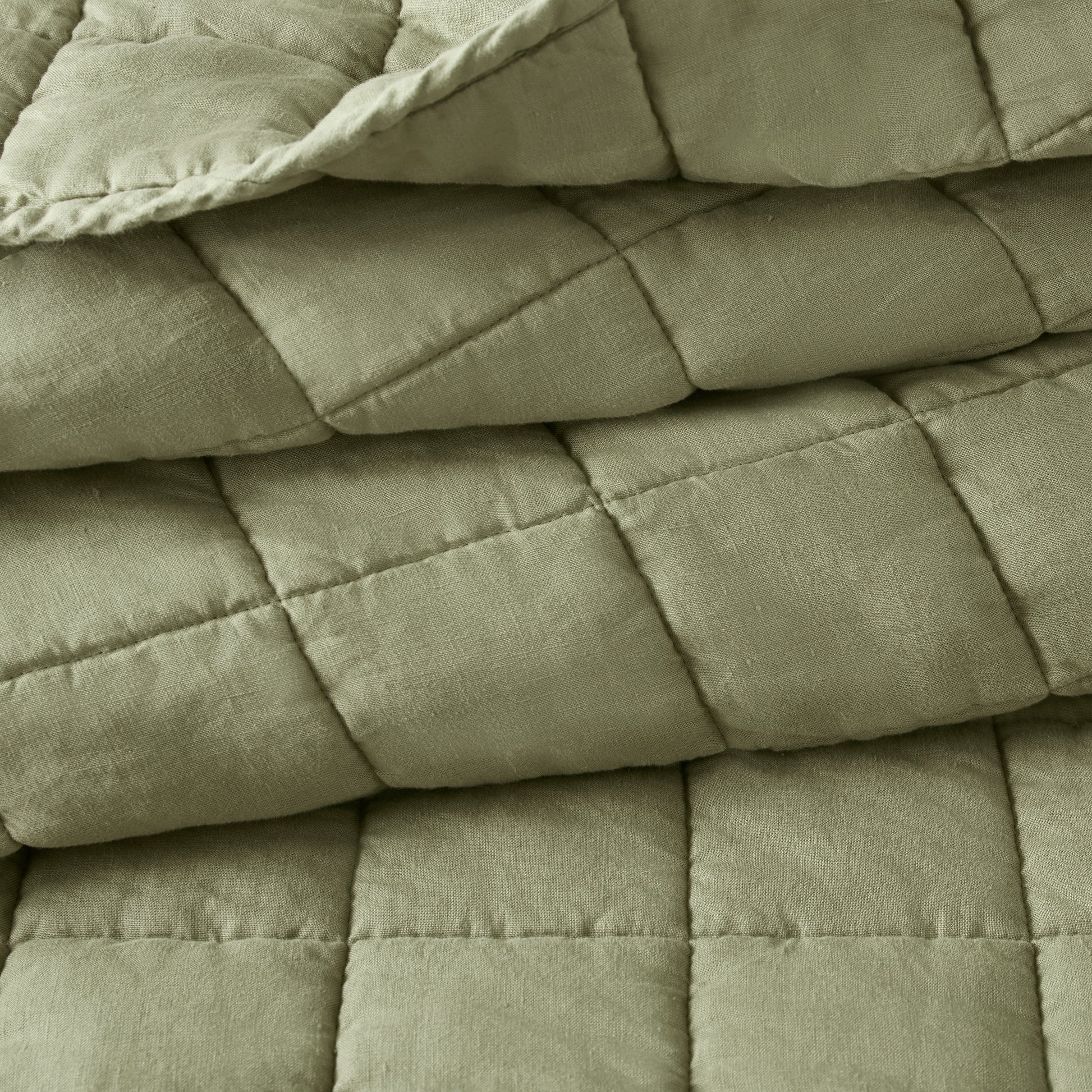 French Flax Linen Garment Washed Quilt Set