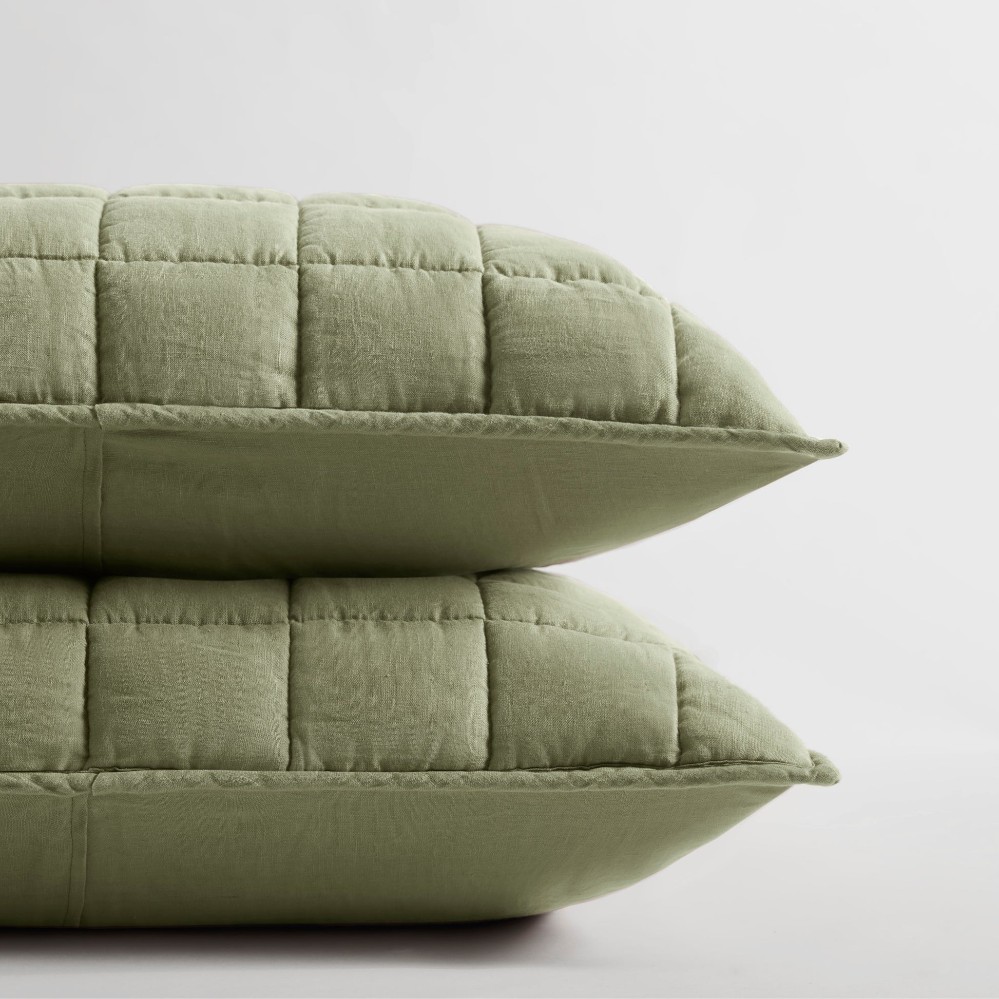 French Flax Linen Garment Washed Quilt Set