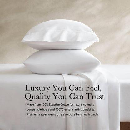 100% Egyptian Cotton Sateen Sheet Set