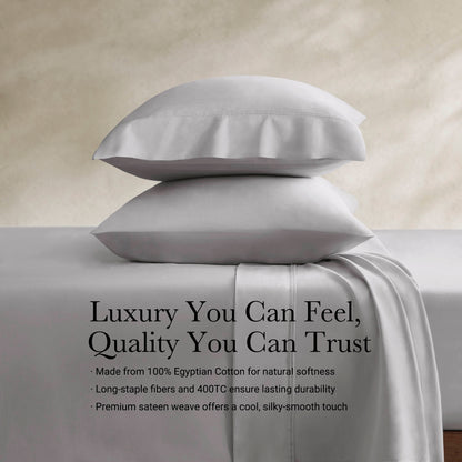 100% Egyptian Cotton Sateen Sheet Set