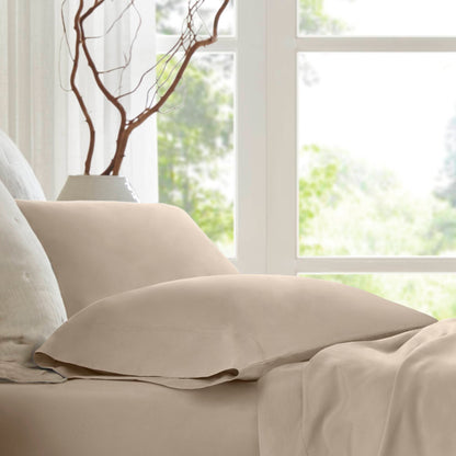 100% Egyptian Cotton Sateen Pillowcase Set