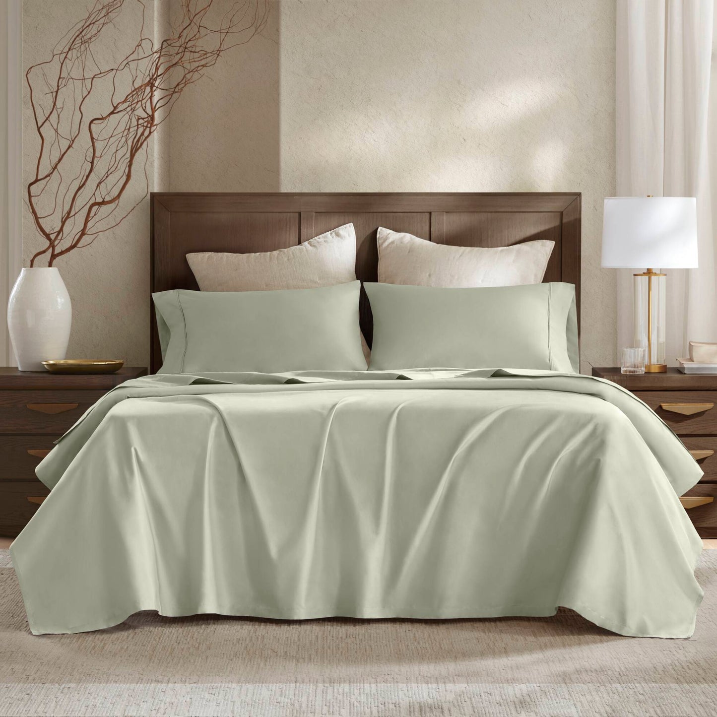 100% Egyptian Cotton Sateen Sheet Set