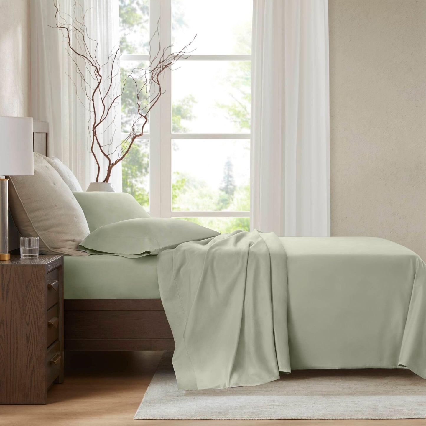 100% Egyptian Cotton Sateen Sheet Set