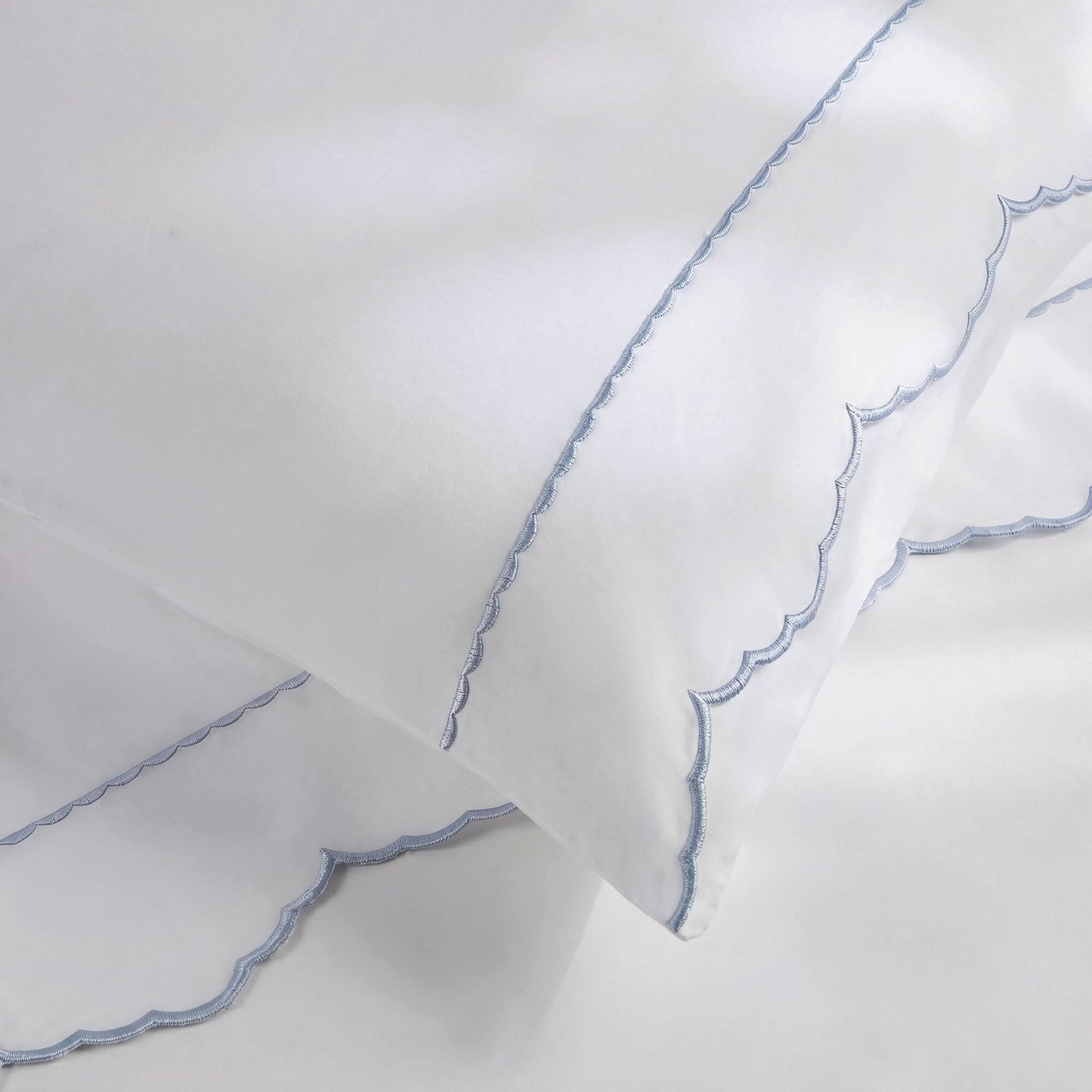 Brielle Scalloped Edge 4 Piece Cotton Sheet Set