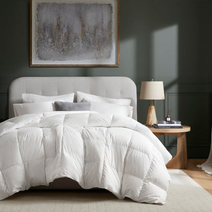 White Goose Down 100% Cotton Shell Comforter