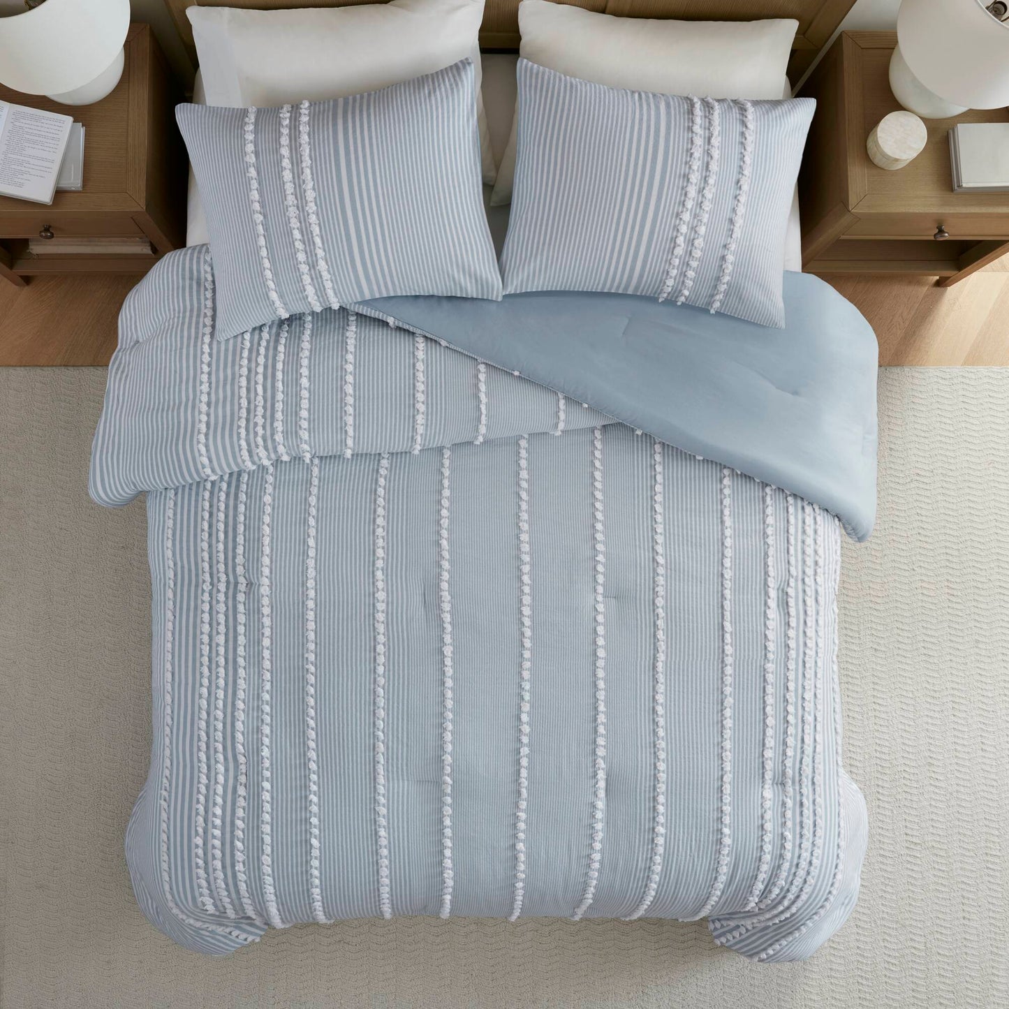 Anslee 3-Piece Cotton Yarn Dyed Comforter Set