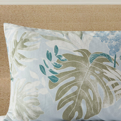 Kiawah Island 5-Piece Cotton Duvet Cover Set with Throw Pillow