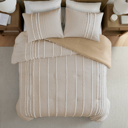 Anslee 3-Piece Cotton Yarn Dyed Comforter Set