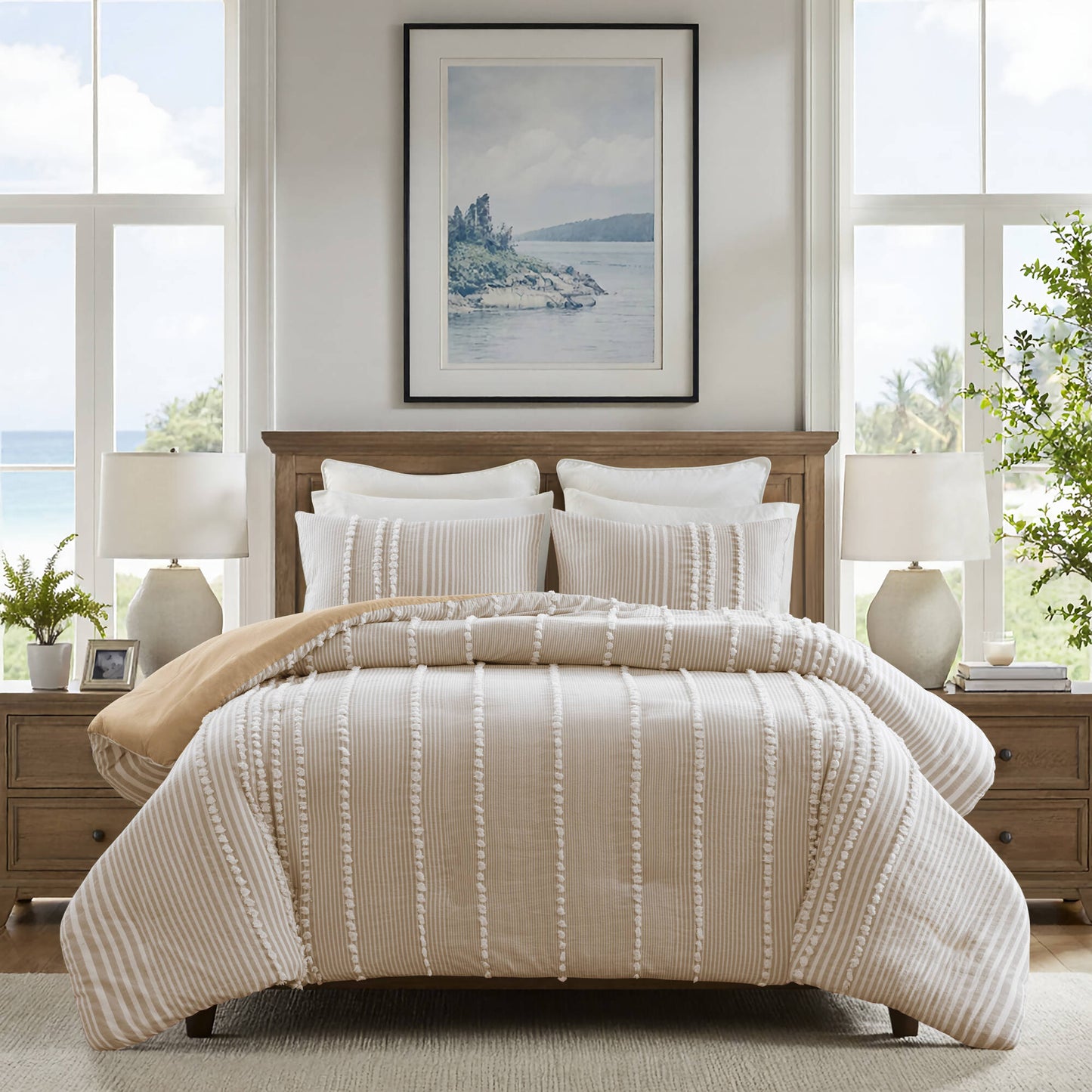 Anslee 3-Piece Cotton Yarn-Dyed Duvet Cover Set