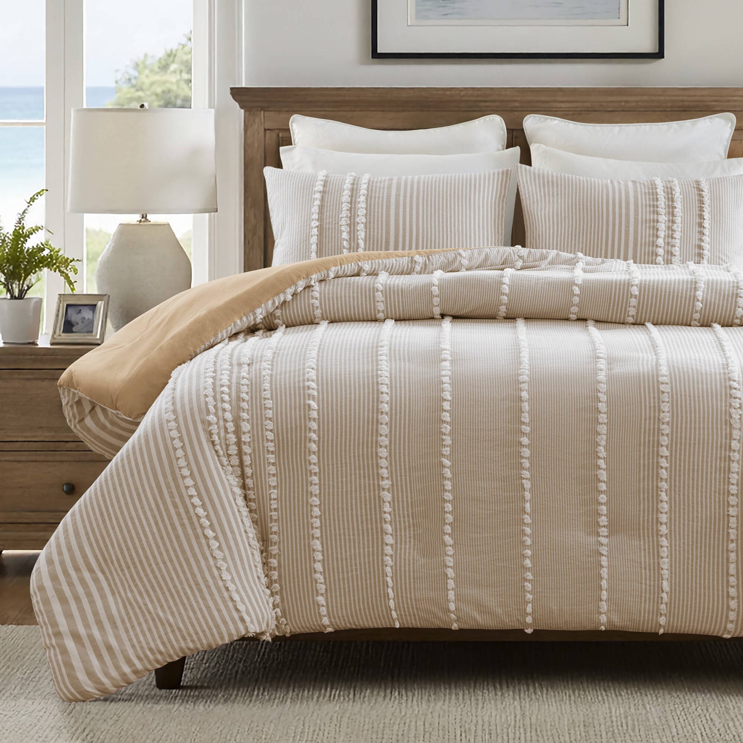 Anslee 3-Piece Cotton Yarn-Dyed Duvet Cover Set