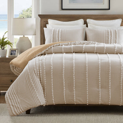 Anslee 3-Piece Cotton Yarn-Dyed Duvet Cover Set