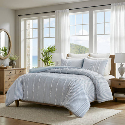 Anslee 3-Piece Cotton Yarn Dyed Comforter Set