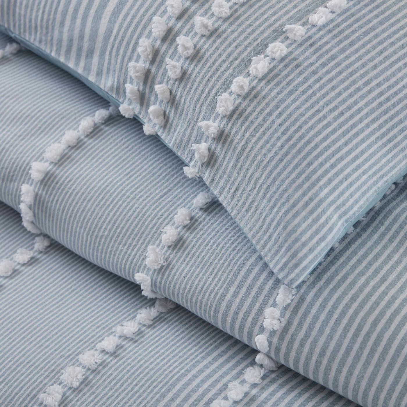 Anslee 3-Piece Cotton Yarn-Dyed Duvet Cover Set