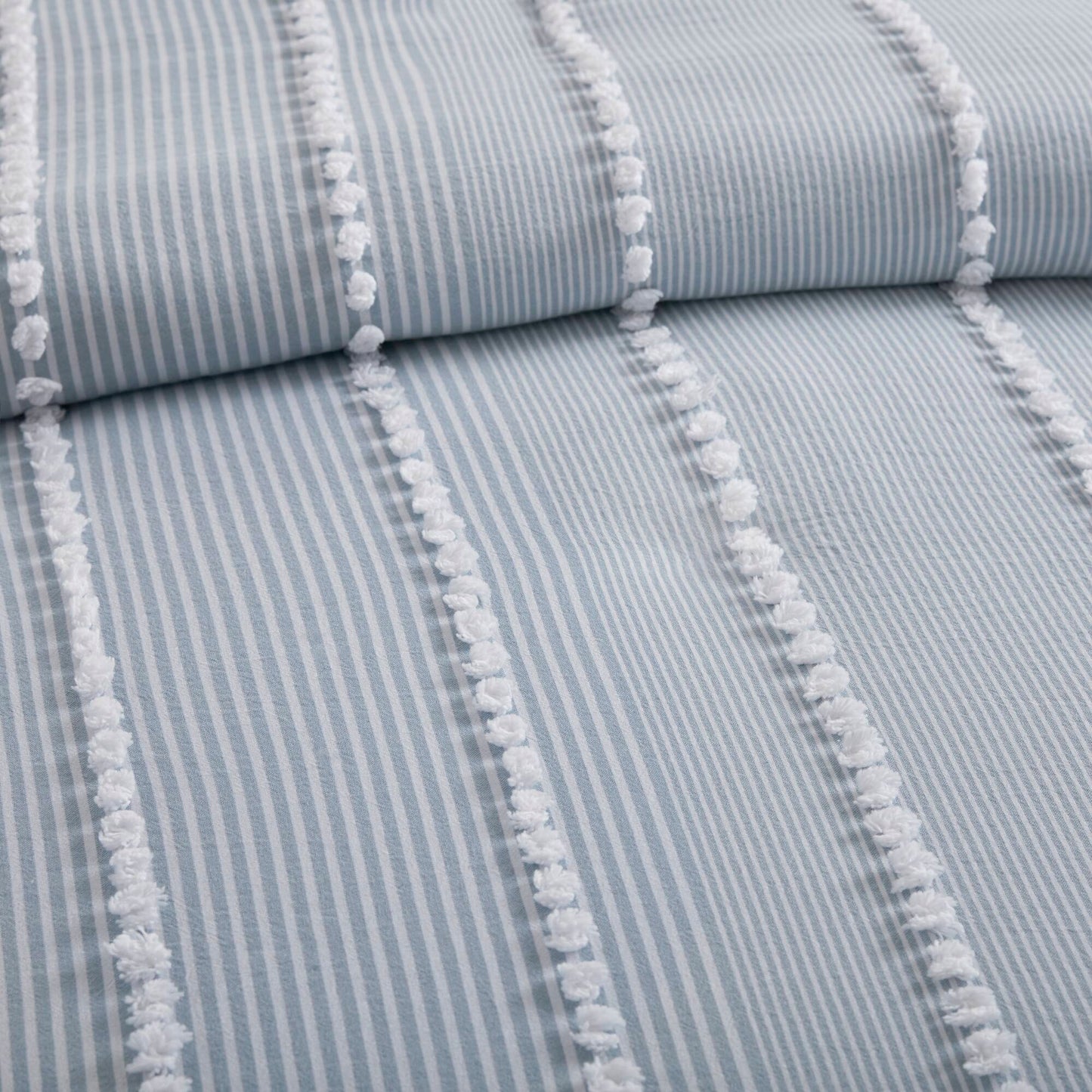 Anslee 3 Piece Cotton Yarn Dyed Duvet Cover Set