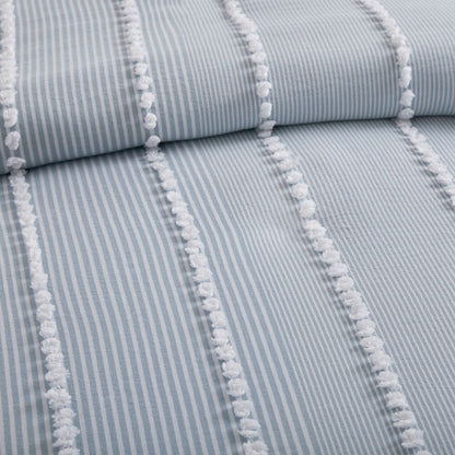 Anslee 3-Piece Cotton Yarn-Dyed Duvet Cover Set