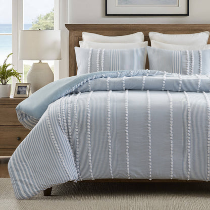 Anslee 3-Piece Cotton Yarn-Dyed Duvet Cover Set
