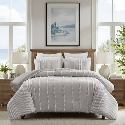 Anslee 3-Piece Cotton Yarn-Dyed Duvet Cover Set