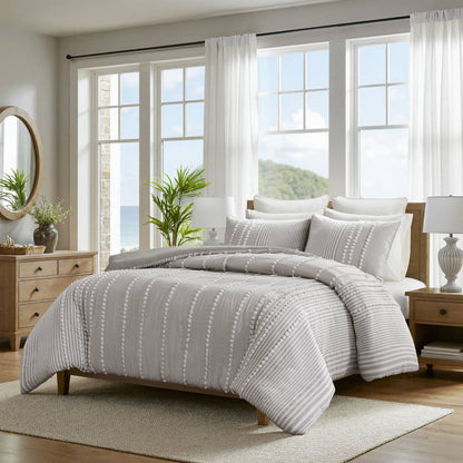 Anslee 3-Piece Cotton Yarn Dyed Comforter Set