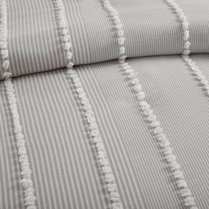 Anslee 3-Piece Cotton Yarn-Dyed Duvet Cover Set